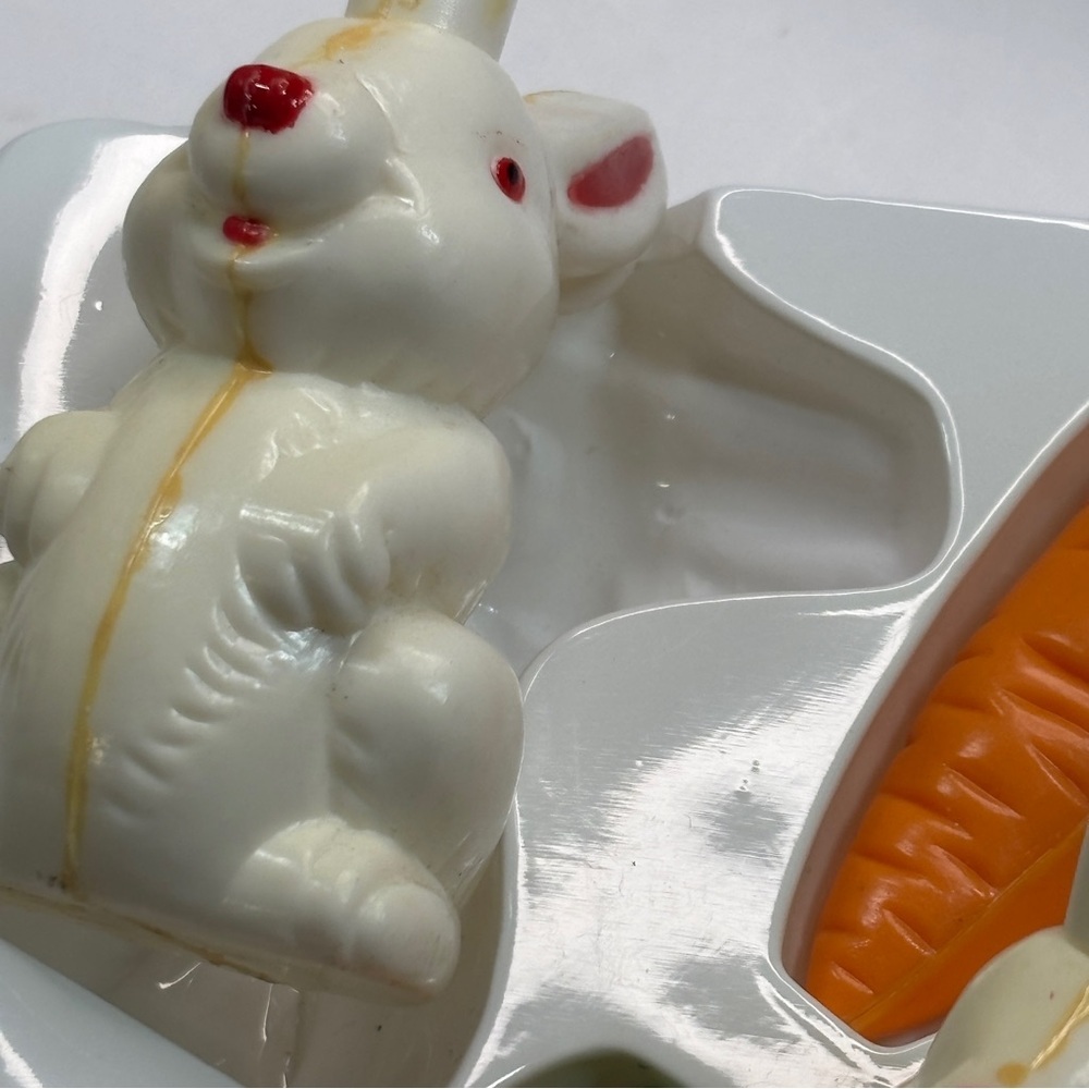 Vintage Carrot N Bunny Lights Blow Mold String Lights Easter - Picture 5 of 14